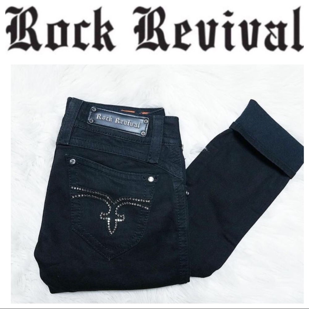 Rock Revival Black Skinny Jeans